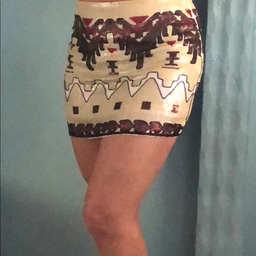 Sequin skirt